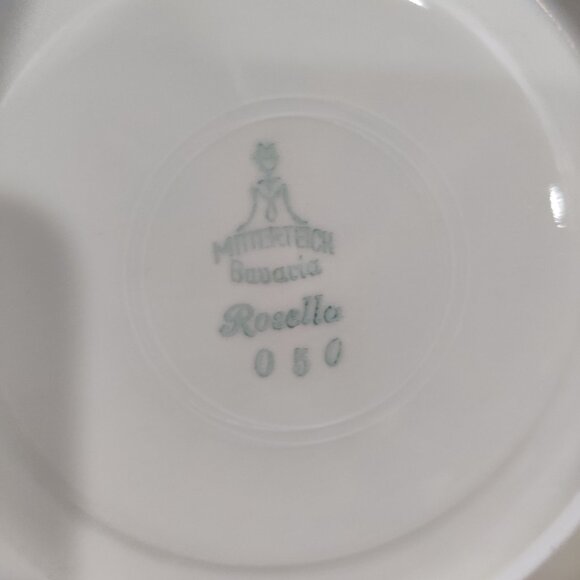 Vintage Dessert plates, MITTERTEICH Bavaria, Meissen floral, GERMANY. - Picture 3 of 5
